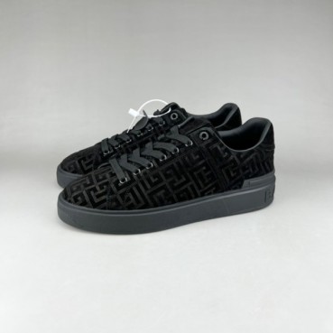 발망 남성 트렌디 블랙 스니커즈 - Balmain Mens Black Sneakers 