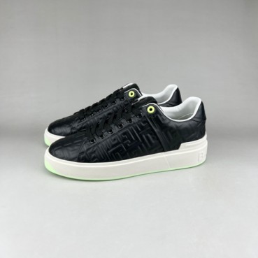 발망 남성 트렌디 블랙 스니커즈 - Balmain Mens Black Sneakers 
