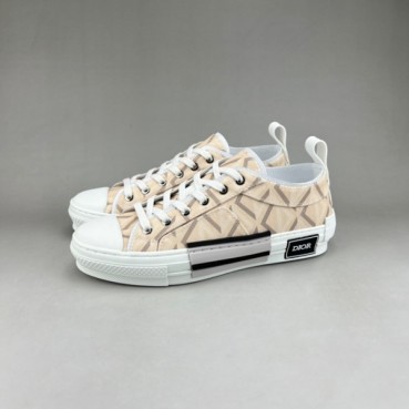 디올 남/녀 베이지 스니커즈 - Dior Unisex Beige Sneakers 