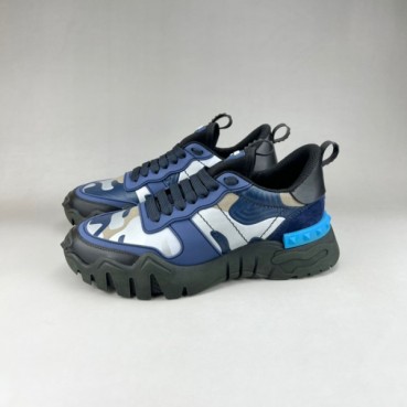 발렌티노 남성 블루 스니커즈 - Valentino Mens Blue Sneakers 