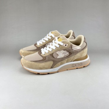 루이비통 남성 카멜 스니커즈 - Louis vuitton Mens Camel Sneakers 