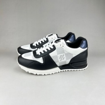 루이비통 남성 블랙 스니커즈 - Louis vuitton Mens Black Sneakers 