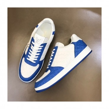 루이비통 남성 블루 스니커즈 - Louis vuitton Mens Blue Sneakers 