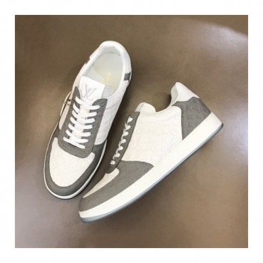 루이비통 남성 그레이 스니커즈 - Louis vuitton Mens Gray Sneakers 