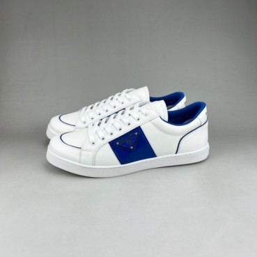 프라다 남성 화이트 스니커즈 - Prada Mens White Sneakers 
