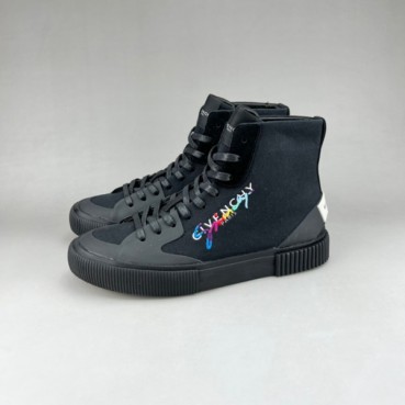 지방시 남성 하이탑 블랙 스니커즈 - Givenchy Mens Black Sneakers 