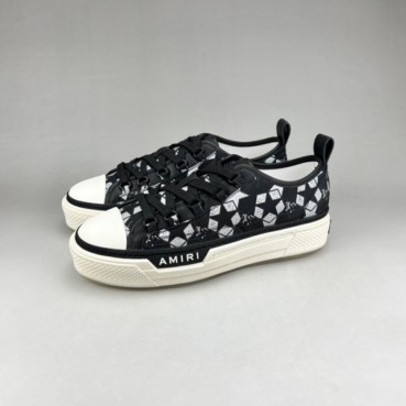 아미리 남/녀 블랙 스니커즈 - Amiri Unisex Black Sneakers 