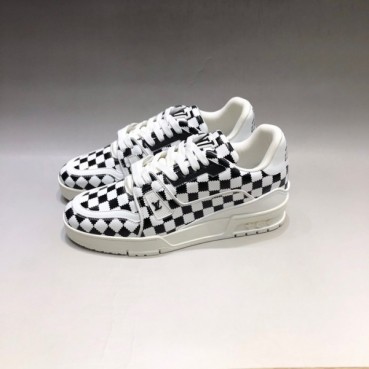 루이비통 남성 다미에 블랙 스니커즈 - Louis vuitton Mens Black Sneakers 