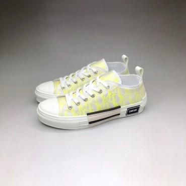디올 남/녀 옐로우 스니커즈 - Dior Unisex Yellow Sneakers 