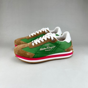 페라가모 남성 그린 스니커즈 - Ferragamo Mens Green Sneakers 