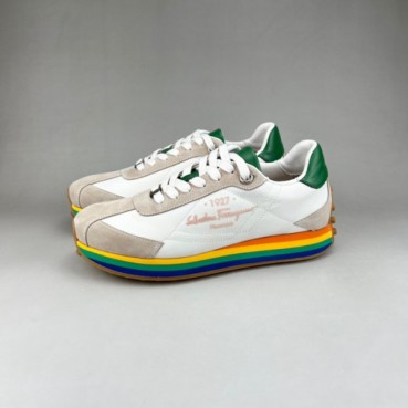 페라가모 남성 화이트 스니커즈 - Ferragamo Mens White Sneakers 