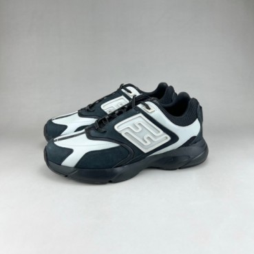 펜디 남/녀 이니셜 블랙 스니커즈 - Fendi Unisex Black Sneakers 