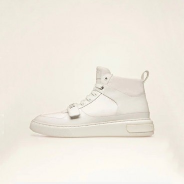 발리 남성 화이트 하이탑 스니커즈 - Bally Mens White Sneakers 