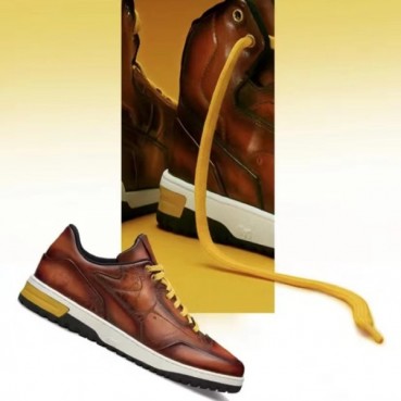 벨루티 남성  클래식 브라운 스니커즈 - Berluti Mens Brown Sneakers 