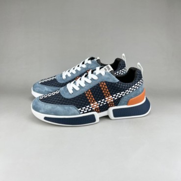 에르메스 남성 클래식 블루 스니커즈 - Hermes Mens Blue Sneakers 