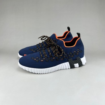 에르메스 남성 클래식 블루 스니커즈 - Hermes Mens Blue Sneakers 