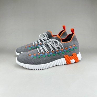에르메스 남성 클래식 그레이 스니커즈 - Hermes Mens Gray Sneakers 