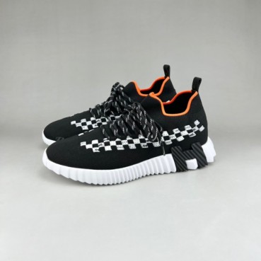에르메스 남성 클래식 블랙 스니커즈 - Hermes Mens Black Sneakers 