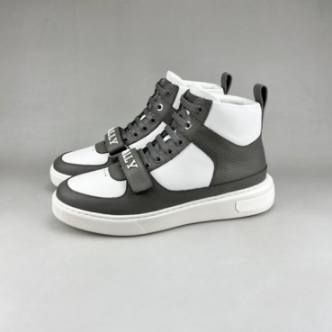 발리 남성 그레이 하이탑 스니커즈 - Bally Mens Gray Sneakers 