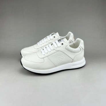 구찌 남성 클래식 화이트 스니커즈- Gucci Mens White Sneakers 
