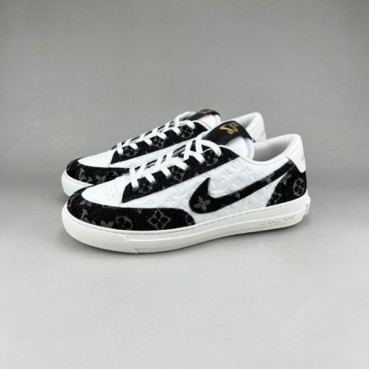 루이비통 남성 클래식 블랙 스니커즈 - Louis vuitton Mens Black Sneakers 