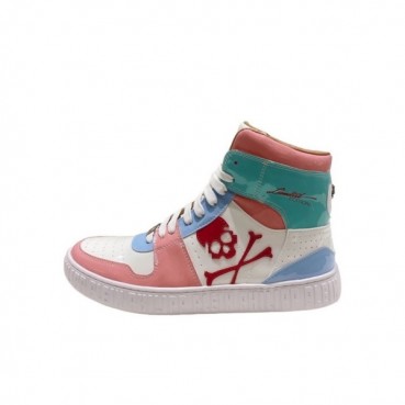 필립플레인 남성 하이탑 핑크 스니커즈 - Mens Pink Sneakers 