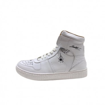 필립플레인 남성 하이탑 화이트 스니커즈 - Mens White Sneakers 
