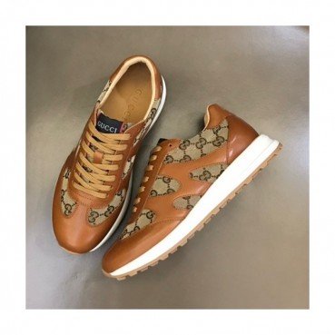 구찌 남성 클래식 카멜 스니커즈- Mens Camel Sneakers 