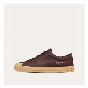 발렌티노 남성 클래식 브라운 스니커즈 - Mens Brown Sneakers 