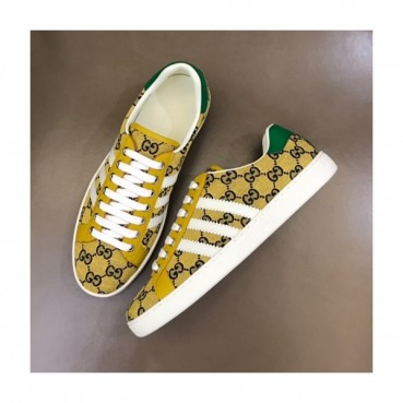 구찌 남성 클래식 옐로우 스니커즈- Mens Yellow Sneakers 