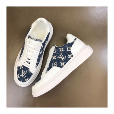 루이비통 남성 Beverly Hills 블루 스니커즈 - Mens Blue Sneakers 