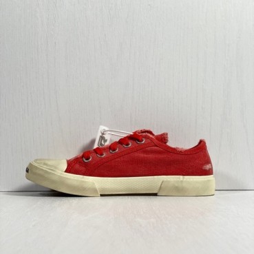 발렌시아가 남/녀 클래식 레드 스니커즈 - Unisex Red Sneakers 