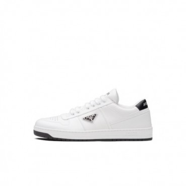 프라다 남성 클래식 화이트 스니커즈 - Mens White Sneakers 