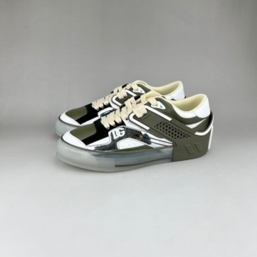 돌체앤가바나 남성 클래식 카키 스니커즈 - Mens Khaki Sneakers 