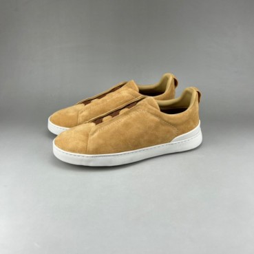 제냐 남성 이니셜 카멜 스니커즈 - Mens Camel Sneakers 