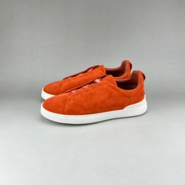 제냐 남성 이니셜 오렌지 스니커즈 - Mens Orange Sneakers 