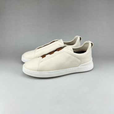 제냐 남성 이니셜 화이트 스니커즈 - Mens White Sneakers 