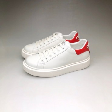 프라다 남성 클래식 화이트 스니커즈 - Mens White Sneakers 