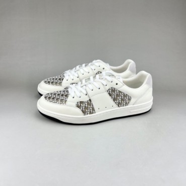 디올 남성 캐쥬얼 화이트 스니커즈 - Mens White Sneakers 