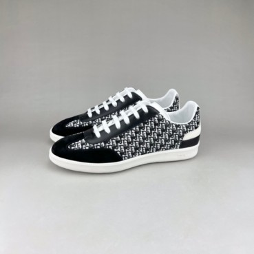 디올 남성 캐쥬얼 블랙 스니커즈 - Mens Black Sneakers 