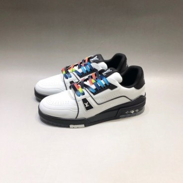 루이비통 남성 트렌디 레드 스니커즈 - Mens Red Sneakers 
