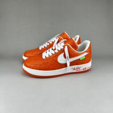 루이비통 남성 트렌디 오렌지 스니커즈 - Mens Orange Sneakers 