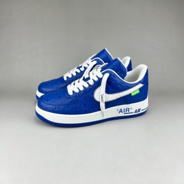 루이비통 남성 트렌디 블루 스니커즈 - Mens Blue Sneakers 