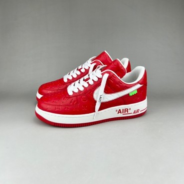 루이비통 남성 트렌디 레드 스니커즈 - Mens Red Sneakers 