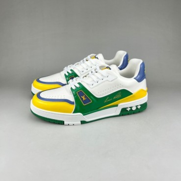 루이비통 남성 트렌디 그린 스니커즈 - Mens Green Sneakers 
