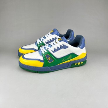 루이비통 남성 트렌디 그린 스니커즈 - Mens Green Sneakers 