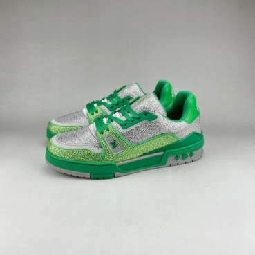 루이비통 남성 트렌디 그린 스니커즈 - Mens Green Sneakers 