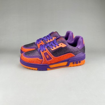 루이비통 남성 트렌디 퍼플 스니커즈 - Mens Purple Sneakers 