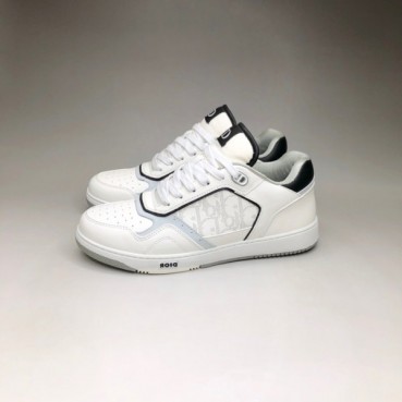 디올 남/녀 캐쥬얼 화이트 스니커즈 - Unisex White Sneakers 