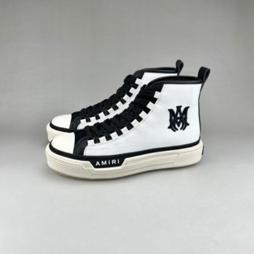 아미리 남성 클래식 화이트 하이탑 스니커즈 - Mens White Sneakers 